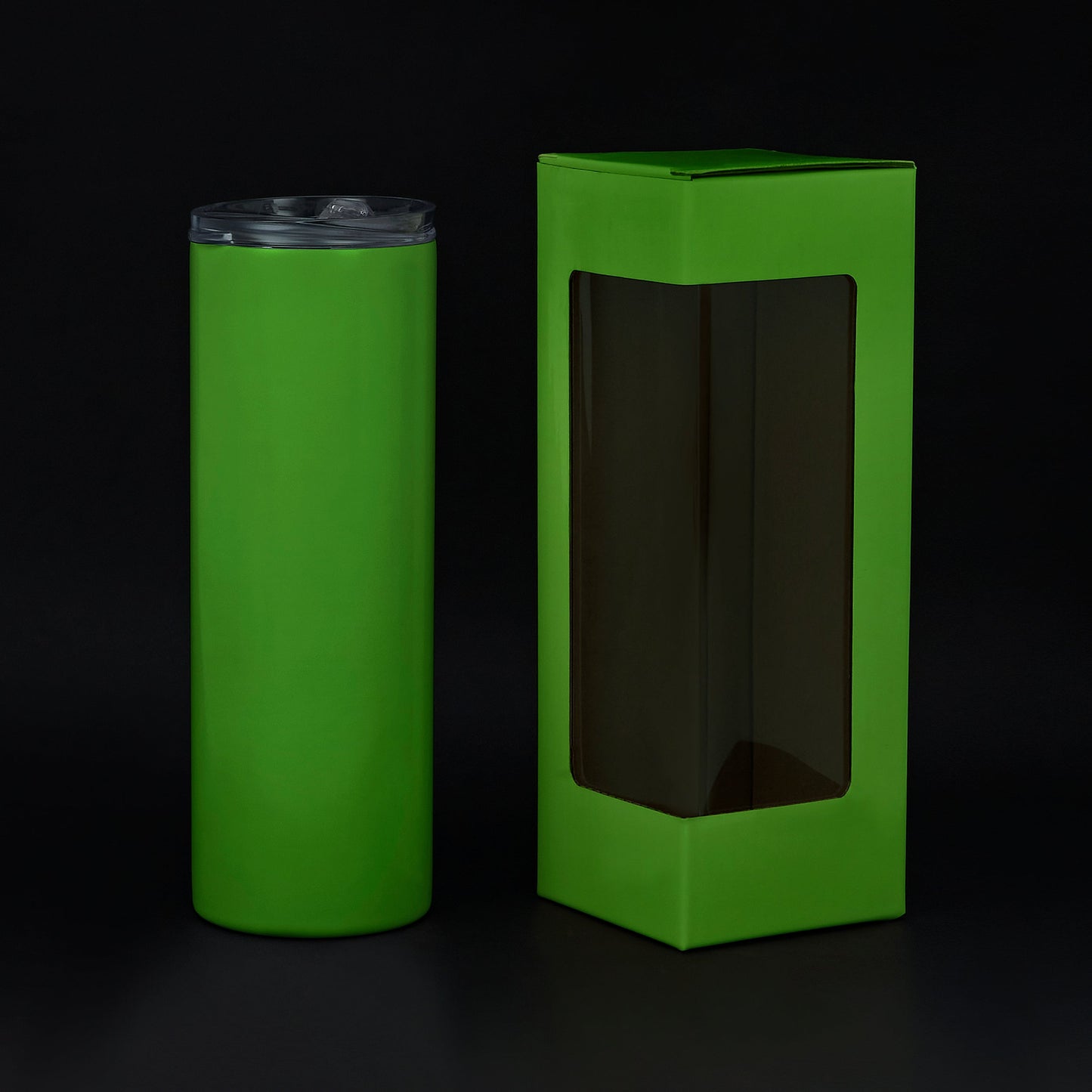 20oz Skinny Glow In The Dark, Green