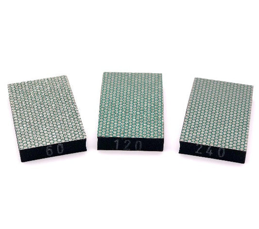 3-Piece Semi-Flexible Diamond Sanding Pads Set - Clay Revolution