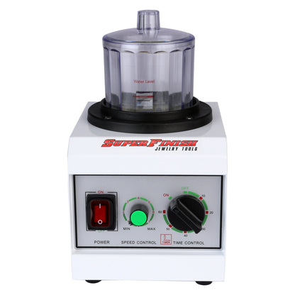 Super Mini Magnetic Jewelry Tumbler, Variable Speed, 4" Bowl, Pin Finisher - Clay Revolution