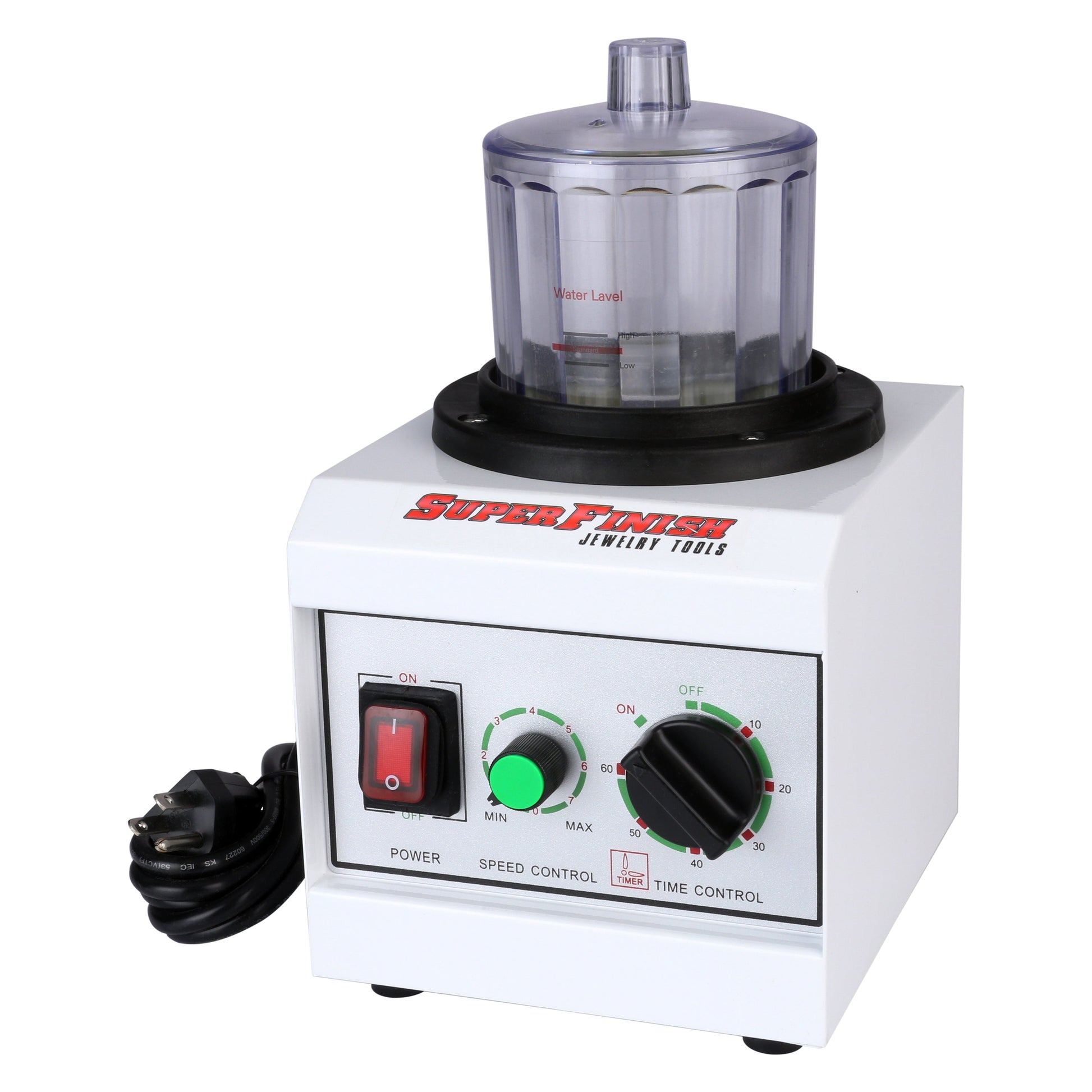 Super Mini Magnetic Jewelry Tumbler, Variable Speed, 4" Bowl, Pin Finisher - Clay Revolution