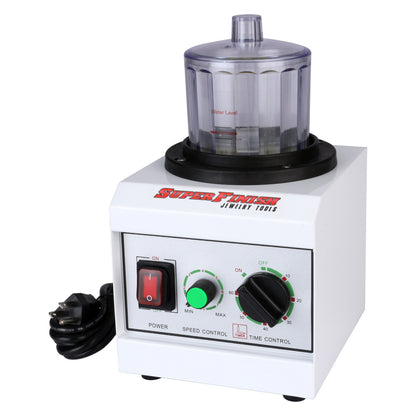 Super Mini Magnetic Jewelry Tumbler, Variable Speed, 4" Bowl, Pin Finisher - Clay Revolution