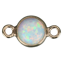 Cargar imagen en el visor de la galería, Bella Opal Connecter in Gold Filled for Permanent Jewelry, 4mm, 14k Gold Fill