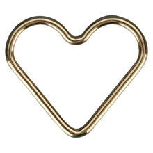 Cargar imagen en el visor de la galería, Heart Jump Ring for Permanent Jewelry, Gold-Filled