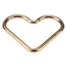Cargar imagen en el visor de la galería, Heart Jump Ring for Permanent Jewelry, Gold-Filled
