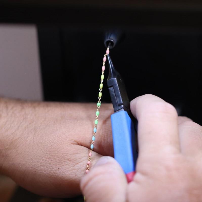 Needle Nose Pliers with Grounding Wire for Permanent Jewelry - Clay Revolution