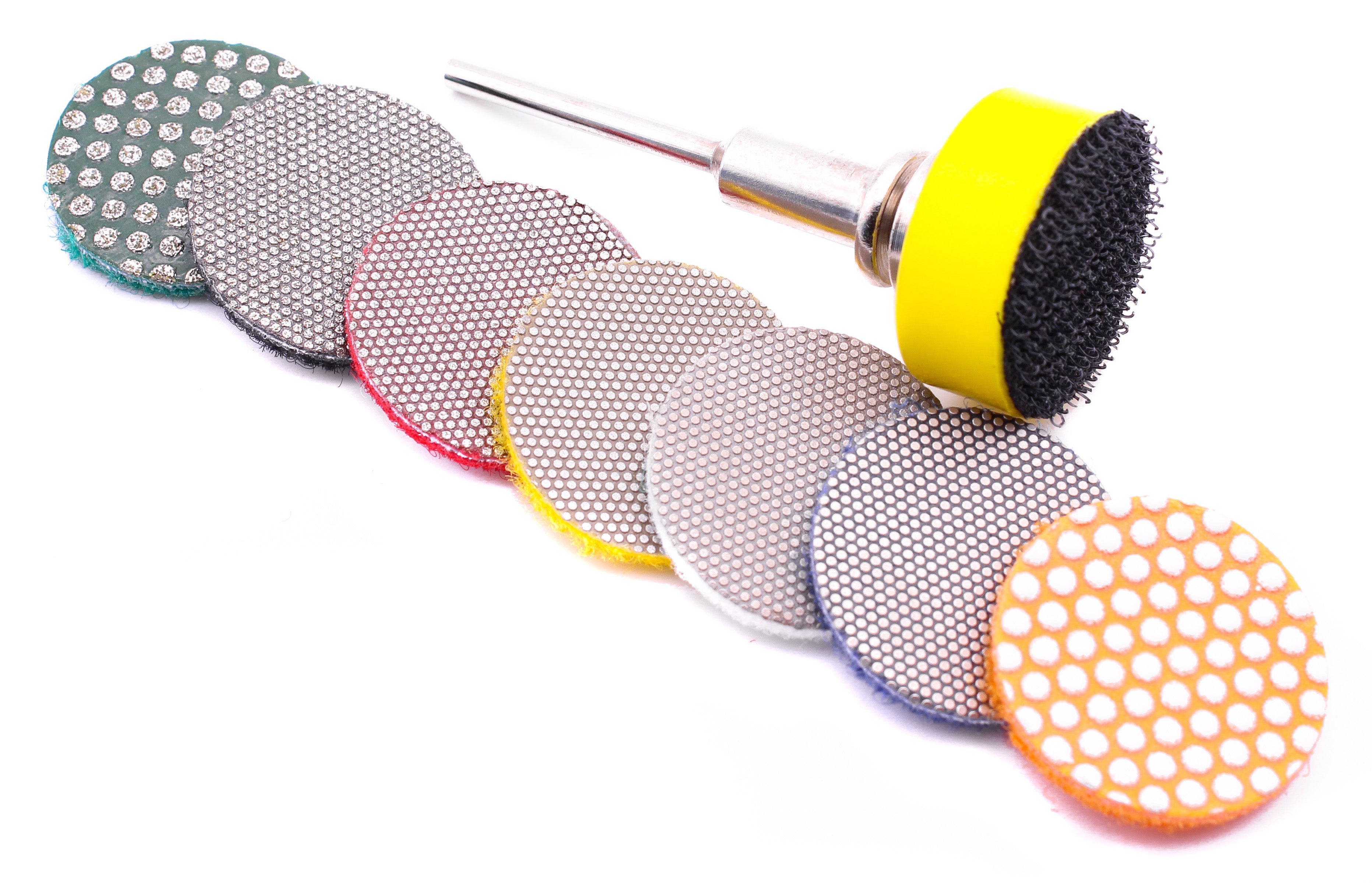 8-Piece Mini Circular Diamond Pad Set – Clay Revolution
