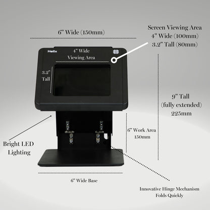 Protective Darkening Screen for Helix PJW, Foldable, 4" Viewing Area