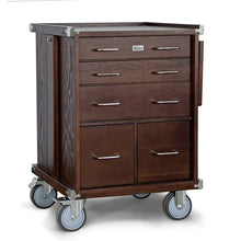 Cargar imagen en el visor de la galería, Dark Oak 5-Drawer Roller Cabinet GI-R20-D - Gerstner International