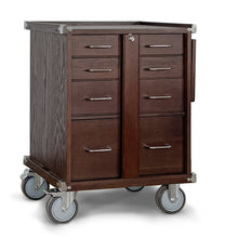 Cargar imagen en el visor de la galería, Dark Oak 5-Drawer Roller Cabinet GI-R24-D - Gerstner International