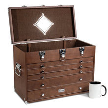 Cargar imagen en el visor de la galería, Dark Oak 5-Drawer Top Chest - Gerstner International, GI-T20-D