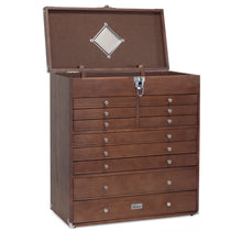 Load image into Gallery viewer, Dark Oak 11-Drawer Classic American Style Top Chest GI-T22-D, Gerstner International