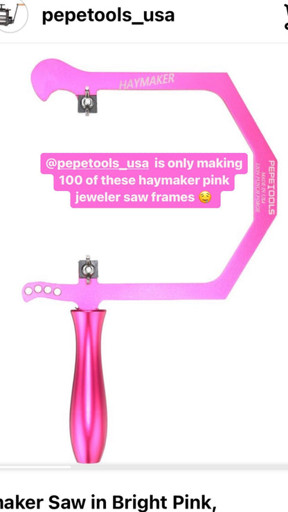 Haymaker Saw in Bright Pink, Special Edition - Clay Revolution