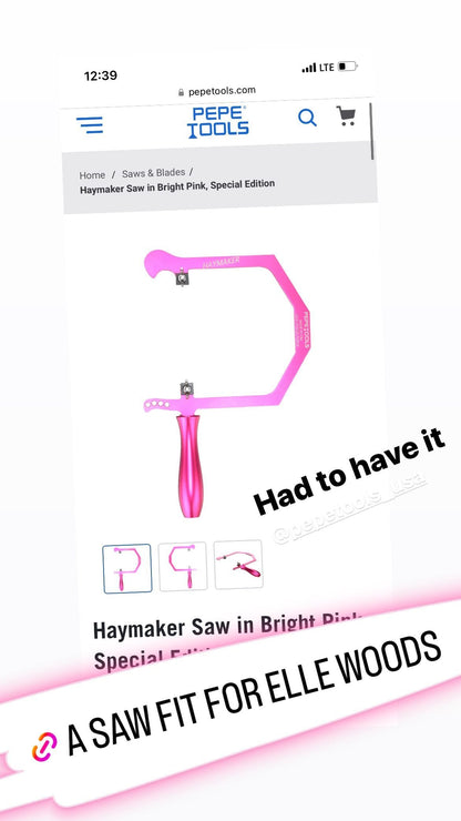 Haymaker Saw in Bright Pink, Special Edition - Clay Revolution