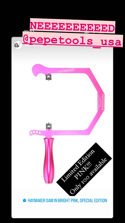 Haymaker Saw in Bright Pink, Special Edition - Clay Revolution