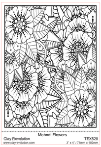 Mehndi Flowers Texture Sheet