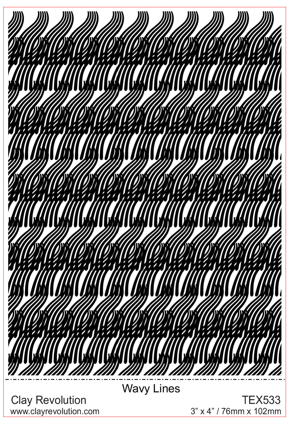 Stream Line Textured Sheet Wavy Lines Texture Sheet – Clay Revolution
