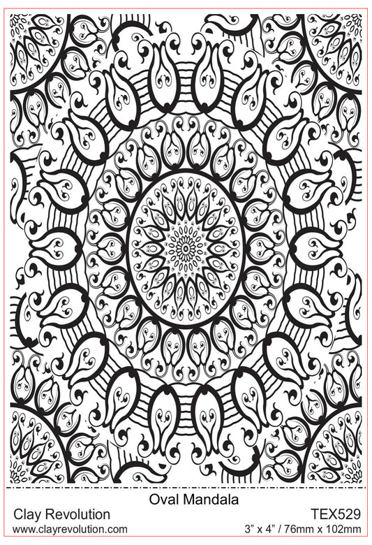 Oval Mandala Texture Sheet