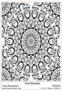 Oval Mandala Texture Sheet