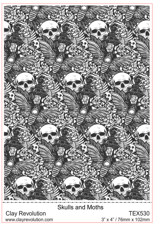 Skulls and Moths Texture Sheet