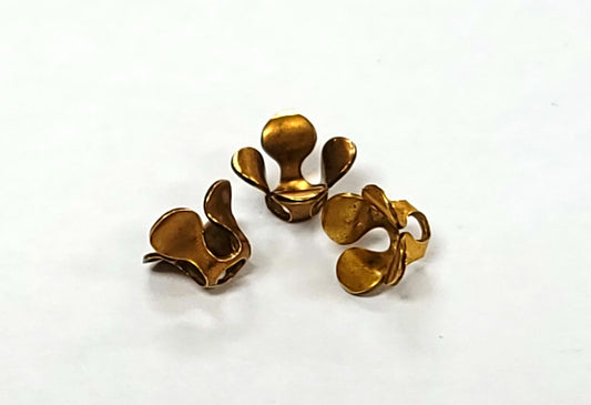 Brass Flower Cup Bezel - Clay Revolution