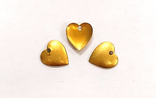 Brass Concave Heart Component
