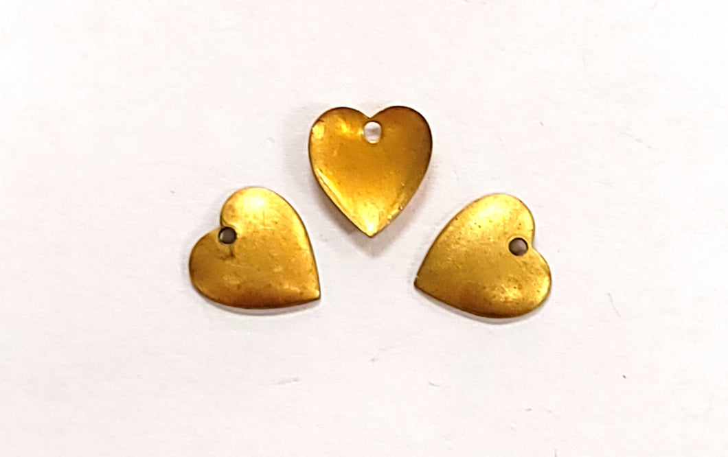 Brass Concave Heart Component
