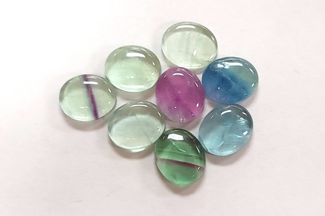 Fluorite Oval Cabochon 10x12mm