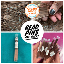 Load image into Gallery viewer, Original Clay Bead Pins needle - BEST original thin strong sharp sturdy piercing baking mandrel