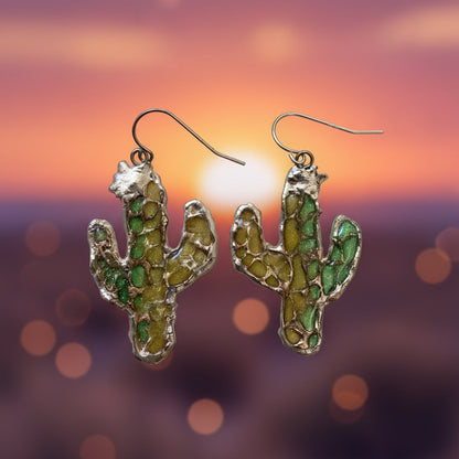 Project X Cactus Mosaic Earrings