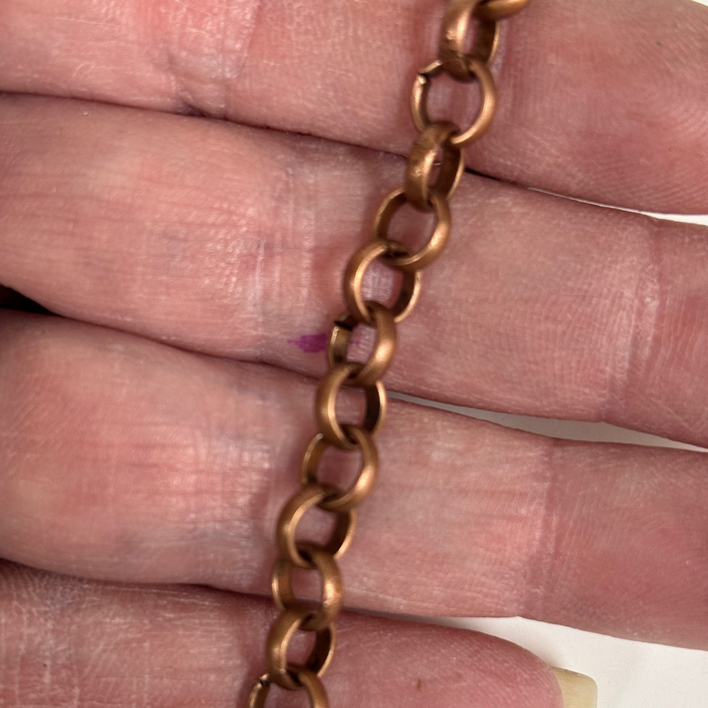 Chain: Copper-Plated Rolo 5mm