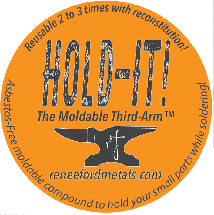 Hold-It! The Moldable Third Arm Solder Positioning Clay by Renee Ford Metals - Clay Revolution