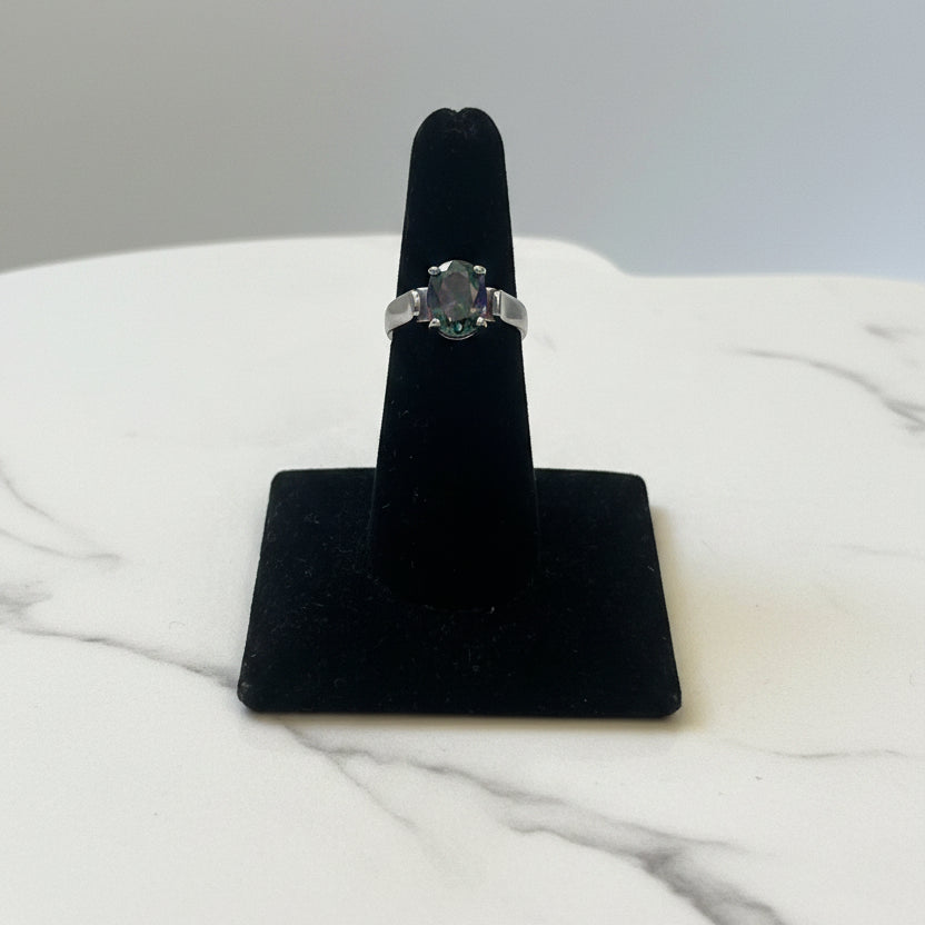 Mystic Topaz Ring .925 Silver