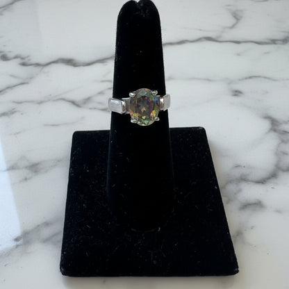Mystic Topaz Ring .925 Silver