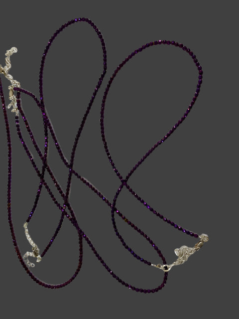 Hematite Violet w/.925 Chain