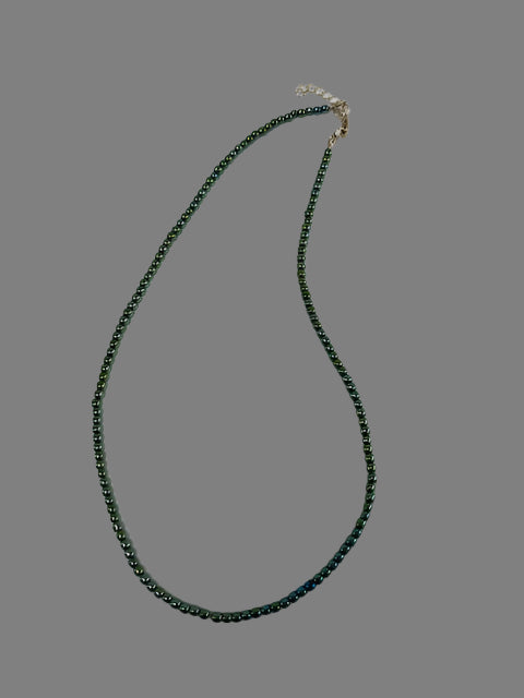 Hematite Sea Green w/.925 Chain
