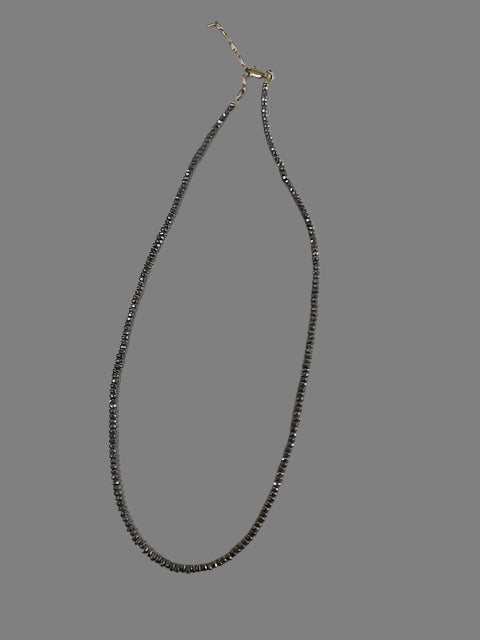 Hematite Silver w/.925 Chain