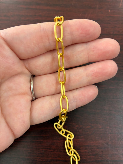 Chain: Gold-Plated Paperclip
