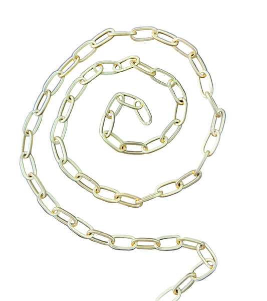 Chain: Gold-Plated Paperclip