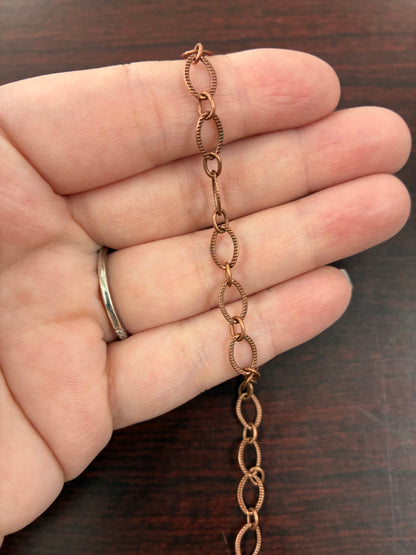 Chain: Copper-Plated Oval Link