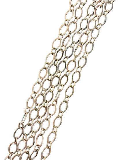 Chain: Copper-Plated Oval Link
