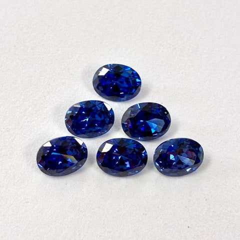 7x9mm Oval Tanzanite Cubic Zirconia