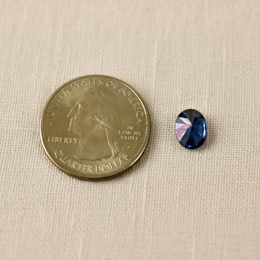 7x9mm Oval Tanzanite Cubic Zirconia
