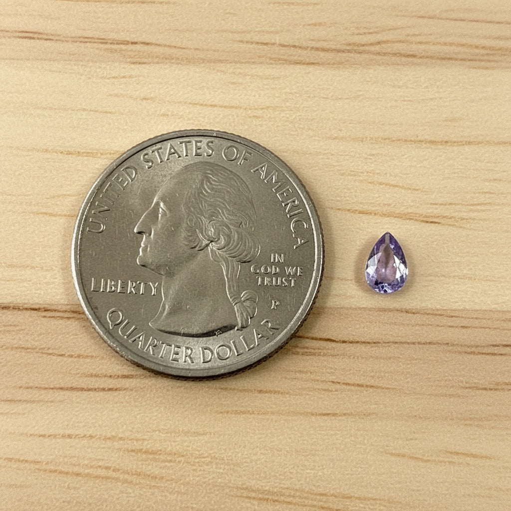 Lavender Pear-Shaped Cubic Zirconia