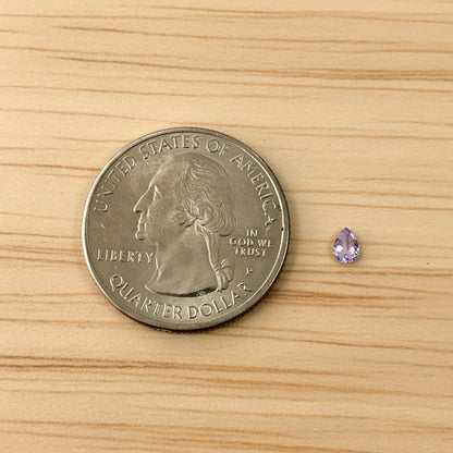 Lavender Pear-Shaped Cubic Zirconia