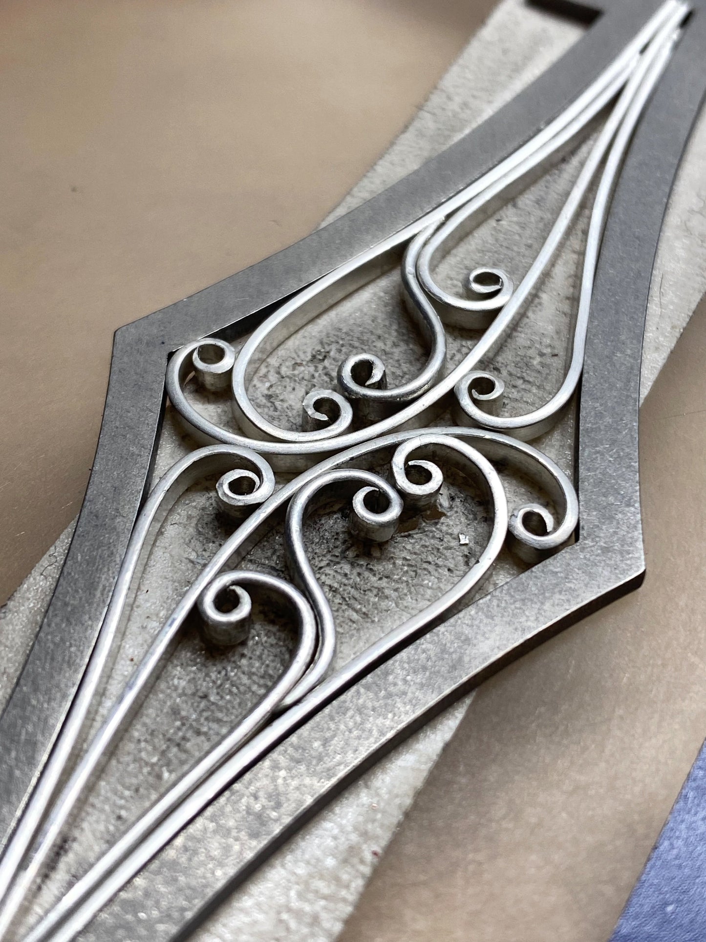 Steep Chevron Ring Band Soldering Stencils - Clay Revolution