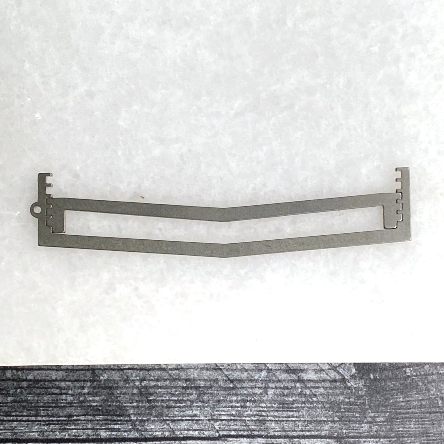 Shallow Chevron Ring Band Soldering Stencils - Clay Revolution