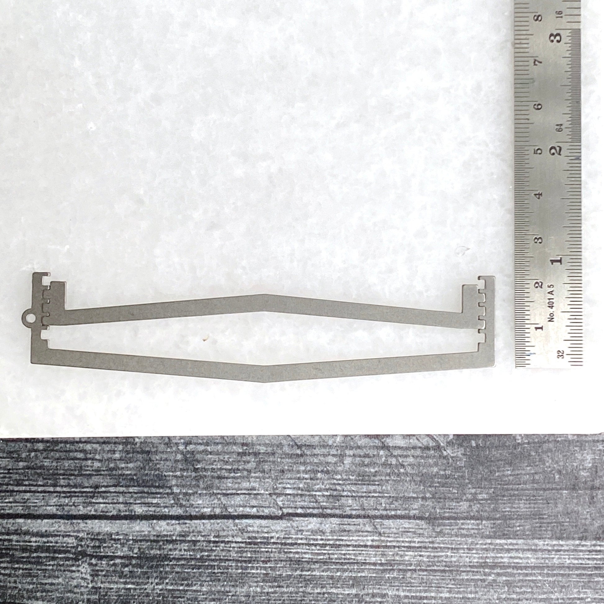 Shallow Chevron Ring Band Soldering Stencils - Clay Revolution