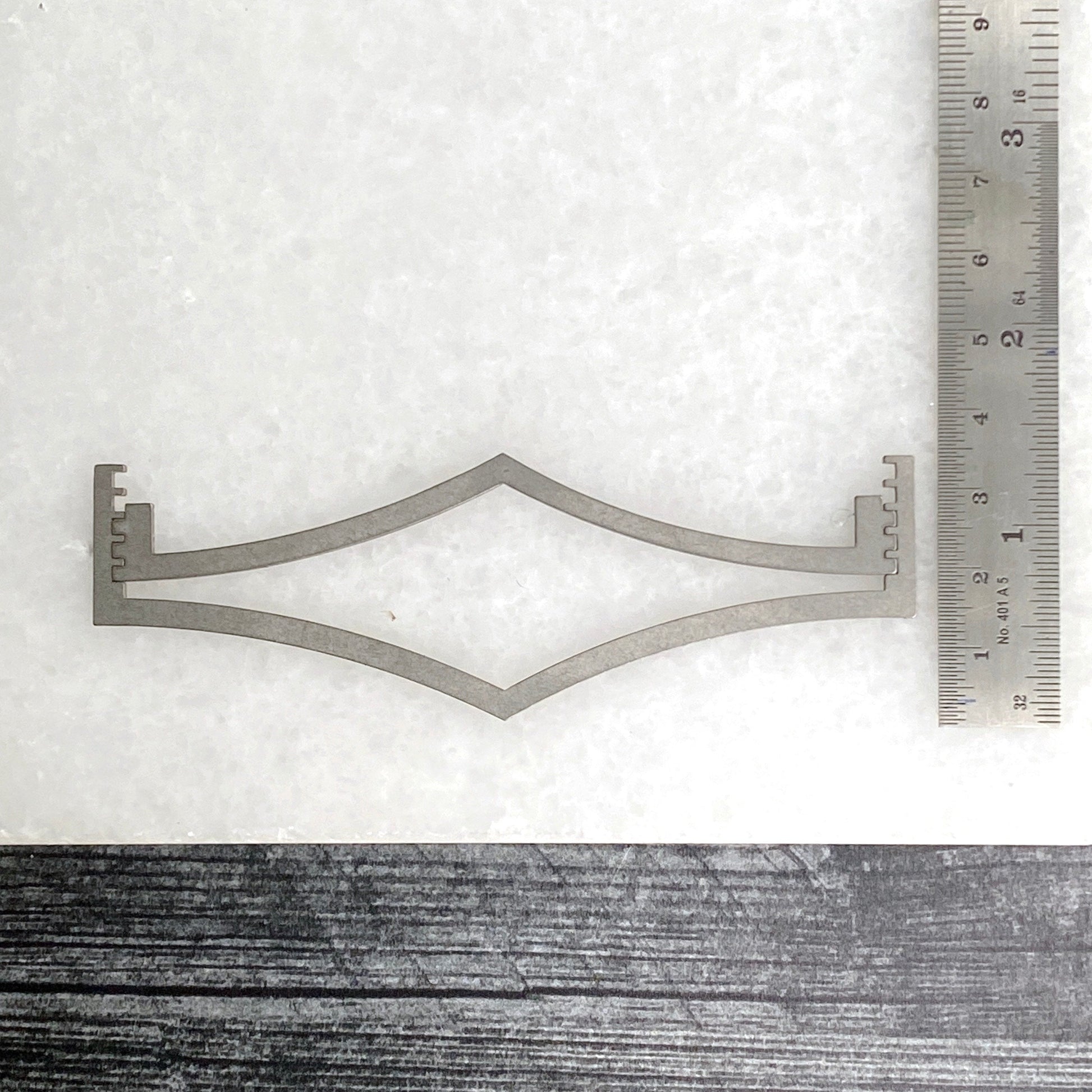 Steep Chevron Ring Band Soldering Stencils - Clay Revolution