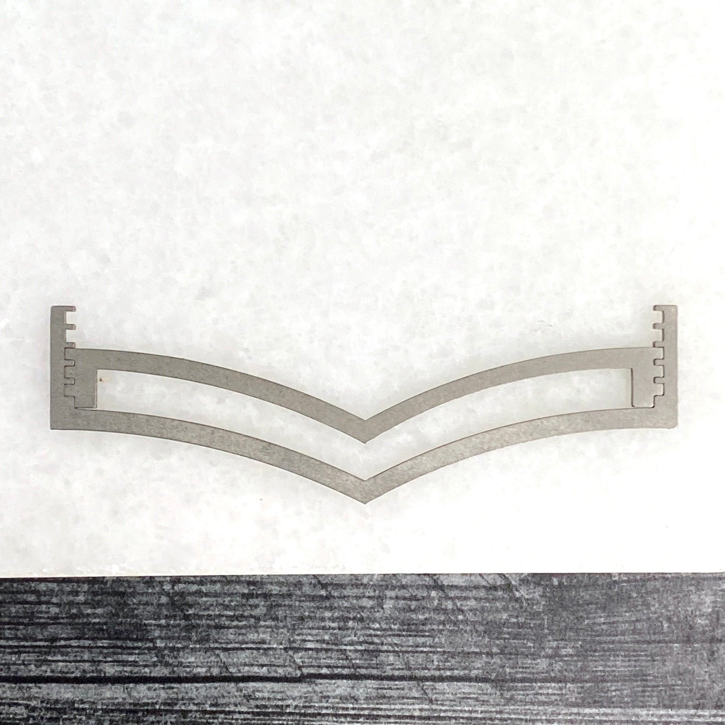 Steep Chevron Ring Band Soldering Stencils - Clay Revolution