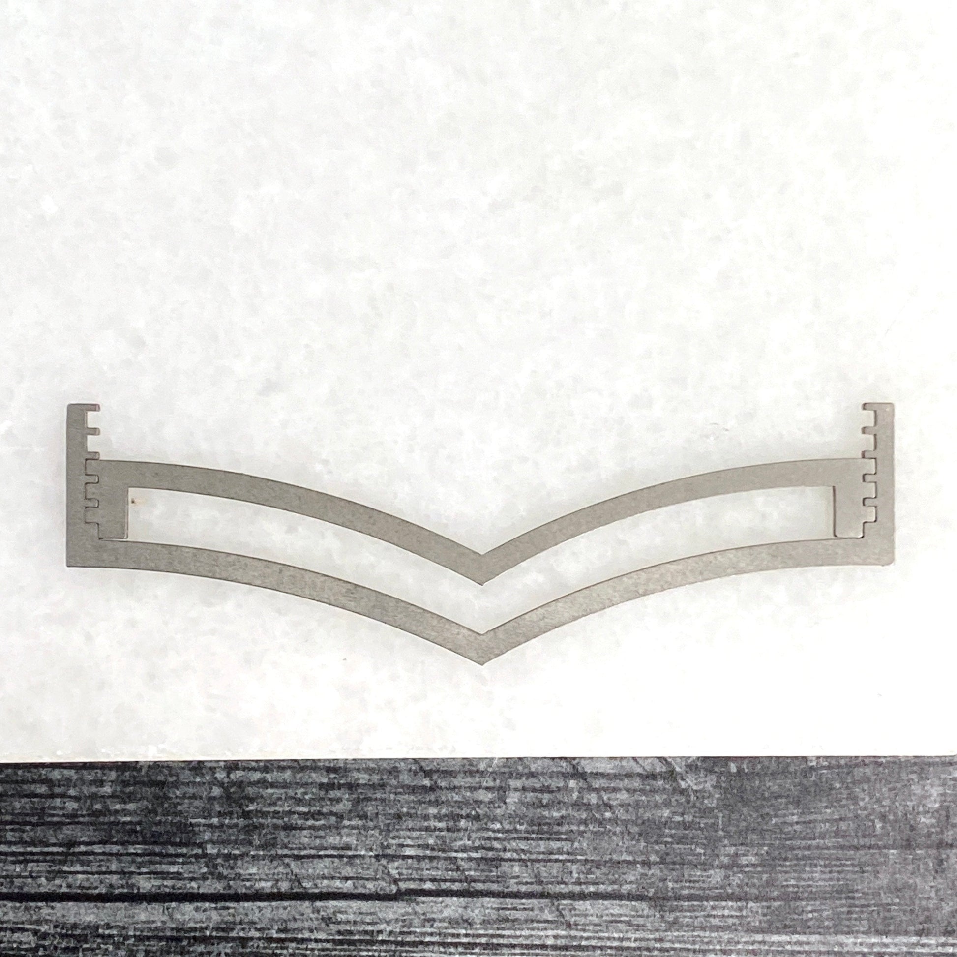 Steep Chevron Ring Band Soldering Stencils - Clay Revolution